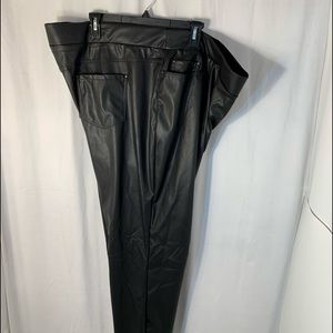 Tera and sky black faux leather pants